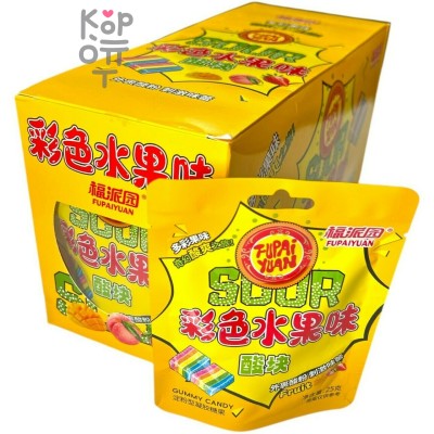 Мармелад Fupai Sour Acid Candy - Фруктовые полоски со вкусом Клубники