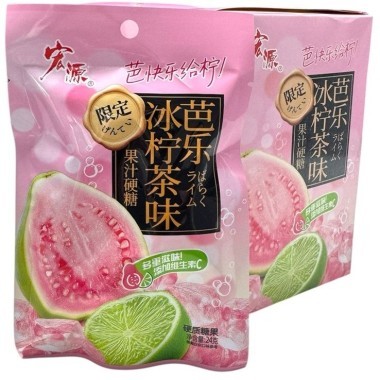 Карамель HongYuan Фруктовая волна, Гуава и Лайм &mdash; Корейские товары для всей семьи(КорОпт)