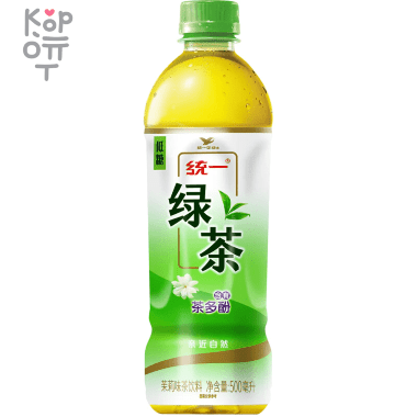 Напиток UNIF Green Tea - Жасминовый Зеленый чай с пониженным содержанием сахара, 500мл. — Корейские товары для всей семьи(КорОпт)