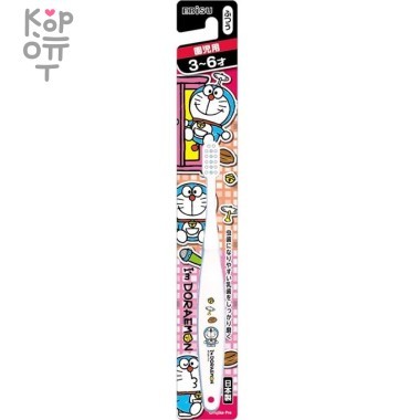 Ebisu Детская зубная щетка &quot;Синий кот&quot; с компактной головкой для самостоятельной чистки зубов (от 3 до 6 лет) — Корейские товары для всей семьи(КорОпт)