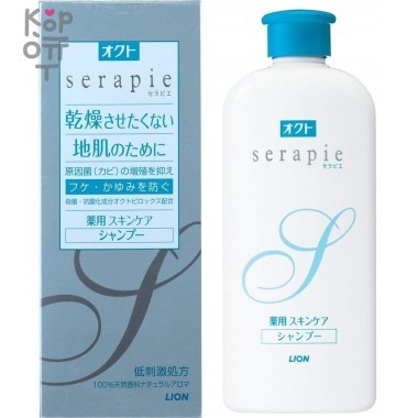 LION "Оct serapie" Medicated Skin Care Shampoo - Шампунь против перхоти и зуда (с мягким цветочным ароматом) 230мл. &mdash; Корейские товары для всей семьи(КорОпт)