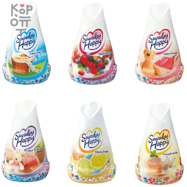 Kobayashi Sawaday Happy - Освежитель воздуха для комнаты 120гр. — Корейские товары для всей семьи(КорОпт)