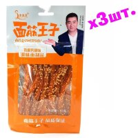 Снэк Yu Jin Foods Депутаты на работе, 76гр. - Пряный пшеничный снек со вкусом крылышек гриль