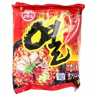 Ottogi Yeul Ramen - Лапша со вкусом свинины и острого перца, 120гр.