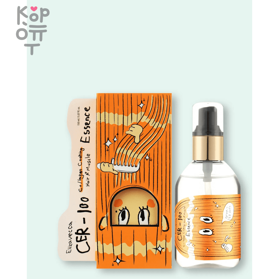 Elizavecca Collagen Coating Hair A+ Muscle Essence - Несмываемая питательная эссенция для волос с Коллагеном 150мл. фото 1 &mdash; Корейские товары для всей семьи(КорОпт)