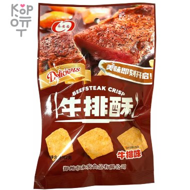 Чипсы Delicious Crisp со вкусом стейка на гриле, 42гр. &mdash; Корейские товары для всей семьи(КорОпт)
