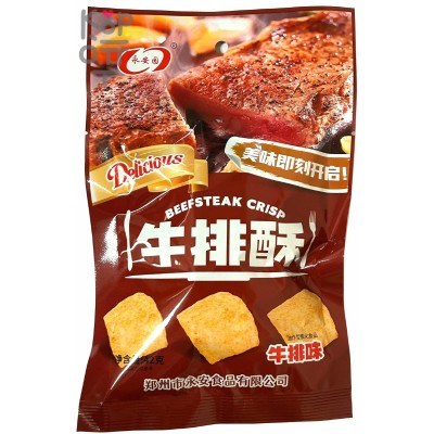 Чипсы Delicious Crisp со вкусом стейка на гриле, 42гр.