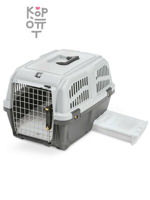Переноска MPS SKUDO CAT TRAVEL 60x40x39см с лотком для наполнителя серая
