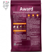 AWARD Urinary Сухой корм для взрослых  для профилактики мочекаменной болезни с Курицей с добавлением Клюквы, Цикория и Рыбьего Жира.