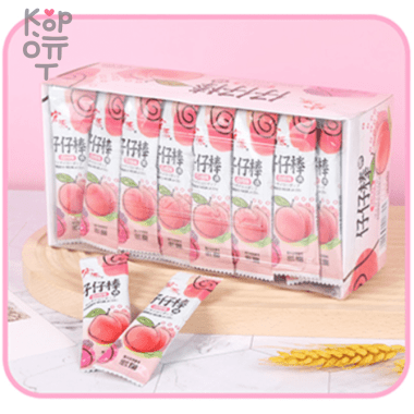 Леденец на палочке Zaizai Персик — Корейские товары для всей семьи(КорОпт)