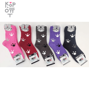 Носочки женские высокие &quot;пенка&quot;, микс, Размер 35-40 — Корейские товары для всей семьи(КорОпт)