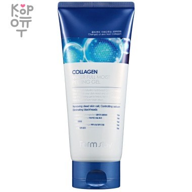 Farm Stay Collagen Water Full Moist Peeling Gel - Пилинг-скатка с коллагеном 180мл. — Корейские товары для всей семьи(КорОпт)