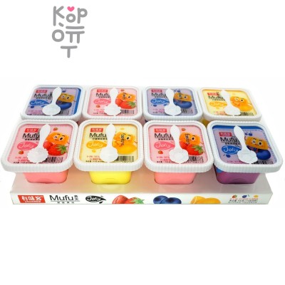 Желе фруктовое Mufu Фруктовое желе, Муфу со вкусами лимона, черники и клубники, 115гр.