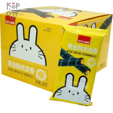 MITU Rabbit Cakes - Хрустящее печенье Кролик с яичным желтком — Корейские товары для всей семьи(КорОпт)