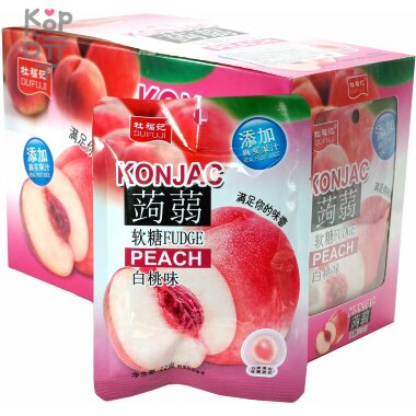 Мармелад Dufuji Konjac Peeled Fudge со вкусом Персика &mdash; Корейские товары для всей семьи(КорОпт)