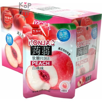 Мармелад Dufuji Konjac Peeled Fudge со вкусом Персика