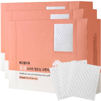 Medi Flower Puff Cotton Clear Soft Embossing - Ватные подушечки хлопковые с тиснением 50 мм*60 мм 520 шт