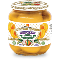 Золотая Долина - Персики отборные в легком сиропе, половинки 