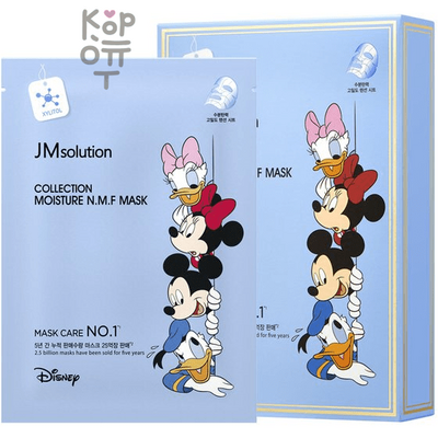 JMsolution Disney Collection Moisture N.M.F Mask - Увлажняющая тканевая маска с Аквасилом и Пептидами 30мл.