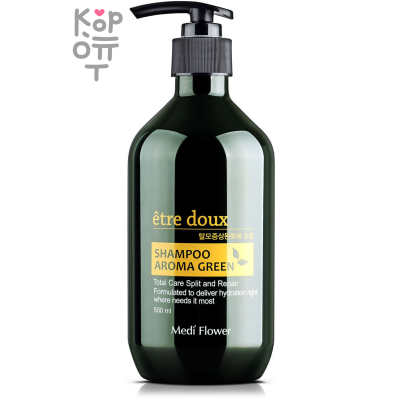 Medi Flower Etre Doux Aroma Green Hair Shampoo - Шампунь против выпадения волос с травяным комплексом 500мл.