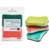 SB CLEAN&CLEAR - Губка для мытья посуды №099 Triple Multi - 11,5см*7,5см*2,5см., с абразивным слоем, купить с доставкой на дом фото 1 &mdash; Корейские товары для всей семьи(КорОпт)