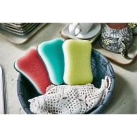 SB CLEAN&CLEAR - Губка для мытья посуды №099 Triple Multi - 11,5см*7,5см*2,5см., с абразивным слоем