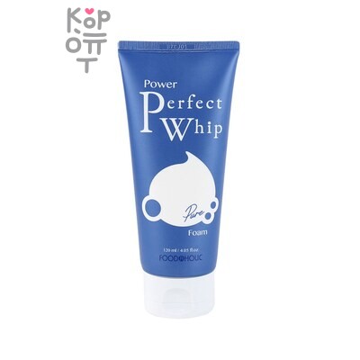FoodaHolic Pure POWER PERFECT WHIP FOAM — Пенка, для лица с гиалуроновой кислотой, увлажняющая, 120 г