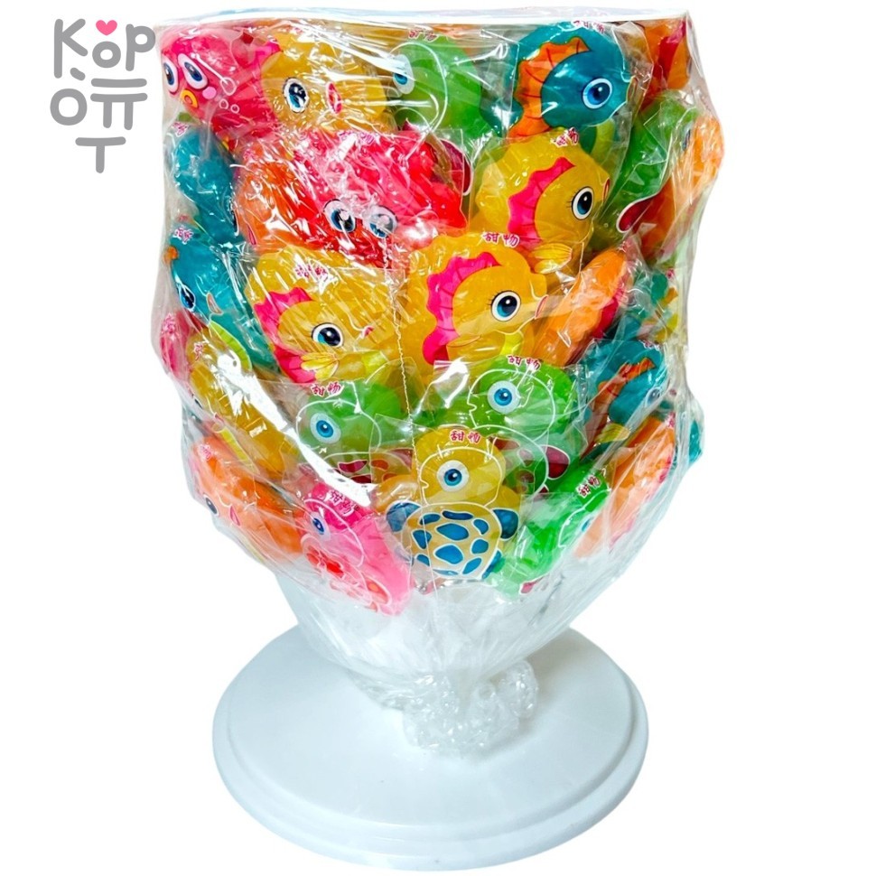 Леденец на палочке MangGuo Fruit's three - Фруктовое дерево, Морской коктейль, купить с доставкой на дом фото 1 — Корейские товары для всей семьи(КорОпт)