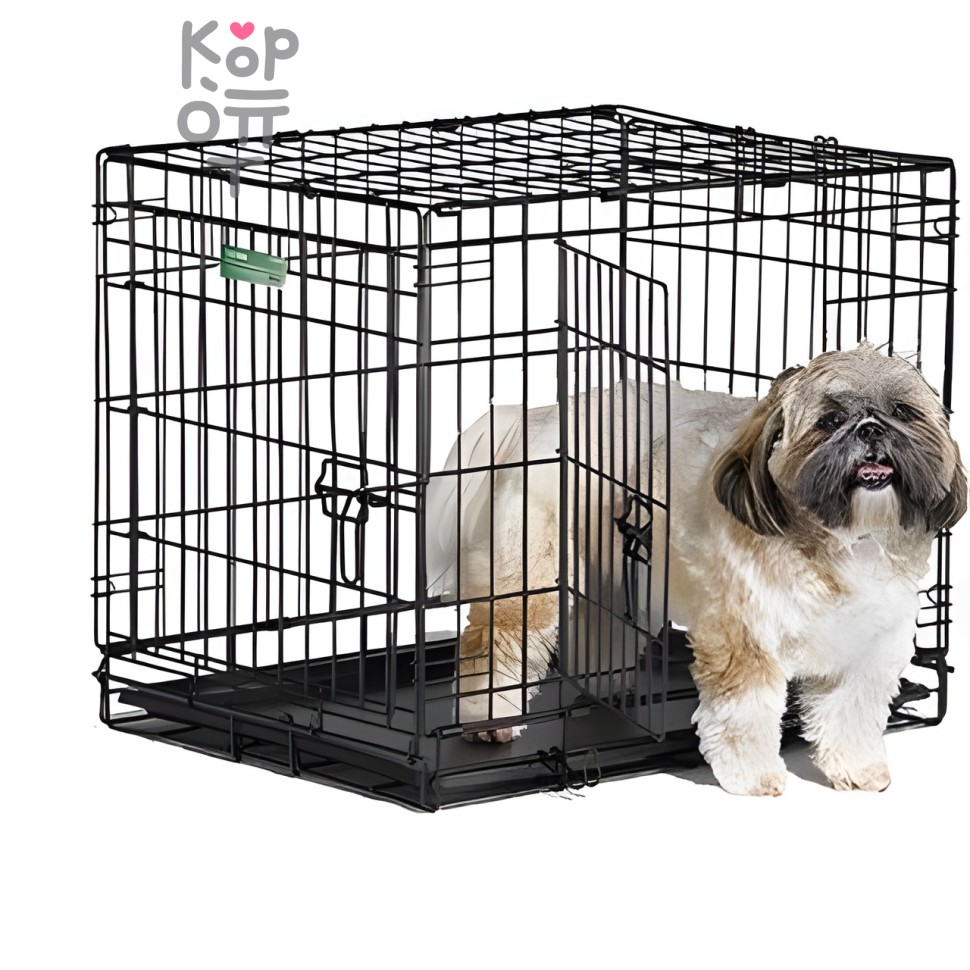 MidWest клетка iCrate 61х46х48h см 2 двери черная