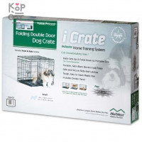 MidWest клетка iCrate 61х46х48h см 2 двери черная