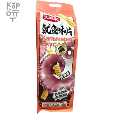 Чипсы в Гигантской упаковке Xiao Ming - со вкусом кальмара, 200гр. — Корейские товары для всей семьи(КорОпт)