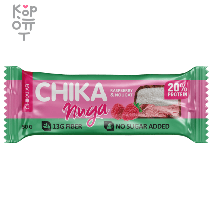 Chikalab Chika Nuga - Батончик глазированный с начинкой Нуга 50гр., купить с доставкой на дом фото 1 — Корейские товары для всей семьи(КорОпт)