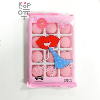 Моти Huxi foods Mochi Strawberry со вкусом клубники, 180гр.