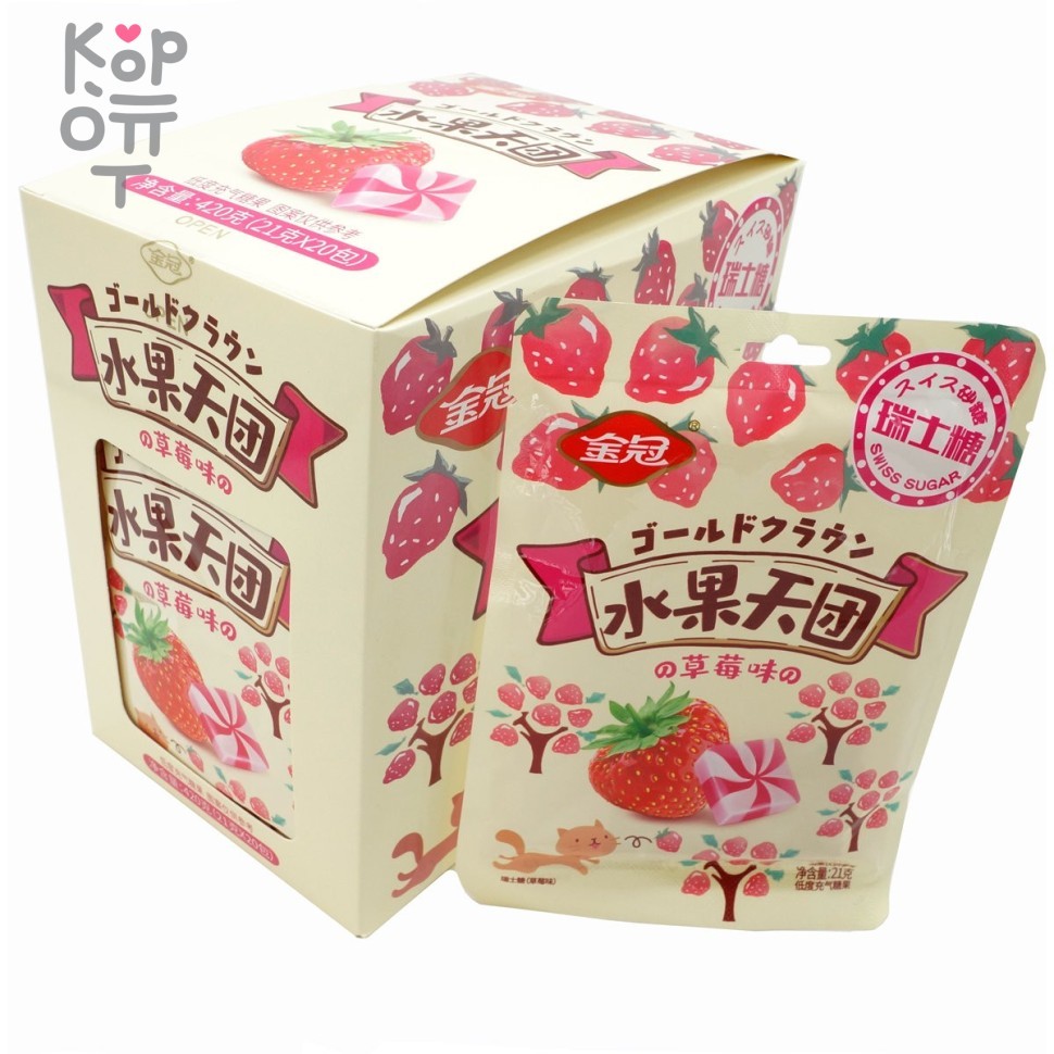 Конфеты Нежная Ириска со вкусом Клубники, купить с доставкой на дом фото 1 — Корейские товары для всей семьи(КорОпт)