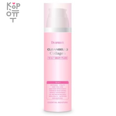 Deoproce Cleanbello Collagen 10 in 1 Multi Fluid - Многофункциональный антивозрастной флюид для отбеливания и против морщин, 200 мл. — Корейские товары для всей семьи(КорОпт)