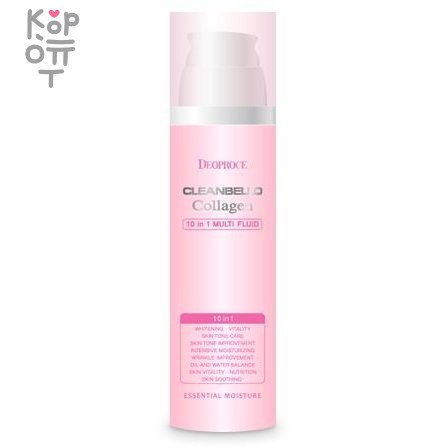 Deoproce Cleanbello Collagen 10 in 1 Multi Fluid - Многофункциональный антивозрастной флюид для отбеливания и против морщин, 200 мл., купить с доставкой на дом фото 1 — Корейские товары для всей семьи(КорОпт)
