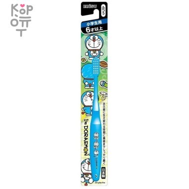 Ebisu Детская зубная щетка "Синий кот" со стандартной головкой для самостоятельной чистки зубов (от 6 лет) &mdash; Корейские товары для всей семьи(КорОпт)