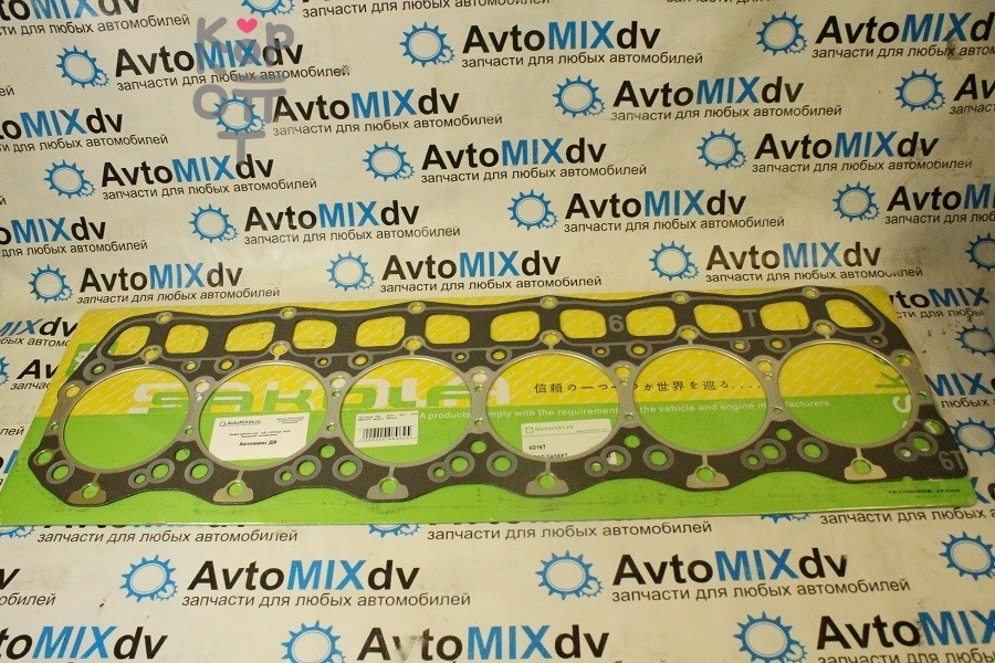 Прокладка ГБЦ 6D16T / 6D17 13mm ME078707 MA204F1 квадрат SANWA
