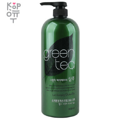 Welcos Green Tea Hair Therapy Treatment - Кондиционер для волос с экстрактом Зеленого Чая, 1500мл.  — Корейские товары для всей семьи(КорОпт)