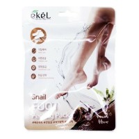 Ekel Snail Foot Peeling Pack - Пилинг-носочки для ног с муцином улитки. 1 пара / 40 г / (20 г × 2 шт.)