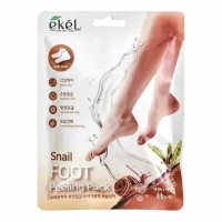 Ekel Snail Foot Peeling Pack - Пилинг-носочки для ног с муцином улитки. 1 пара / 40 г / (20 г × 2 шт.)