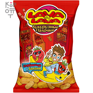 LAVA LAVA Палочки кукурузные сладкие 50гр. — Корейские товары для всей семьи(КорОпт)