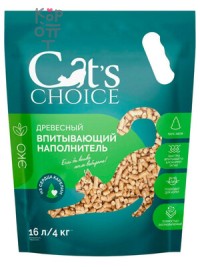 Cat's Choice Древесный впитывающий наполнитель