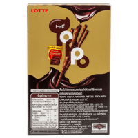 Палочки бисквитные "ТОППО" с какао начинкой СЛИМ пачка Lotte, упаковка 11гр., Коробка 12шт.