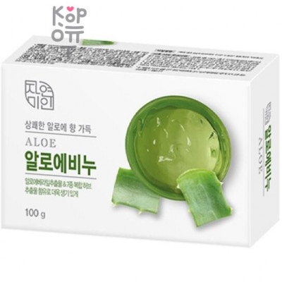 Mukunghwa Fresh Aloe Soap - Освежающее туалетное мыло с экстрактом Алоэ 100гр.  