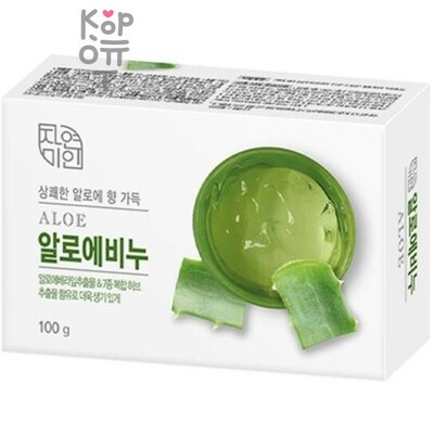 Mukunghwa Fresh Aloe Soap - Освежающее туалетное мыло с экстрактом Алоэ 100гр.  