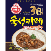 Ottogi Premium Curry Solid Slightly Spicy - Оттоги Карри 3-дневной выдержки, твердое, слегка острое. Кубики, 100гр.(4 порции)