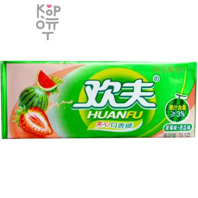 Жевательная резинка Huanfu Клубника и Арбуз