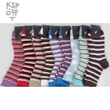 Носочки женские высокие &quot;пенка&quot;, микс, Размер 36-40 — Корейские товары для всей семьи(КорОпт)