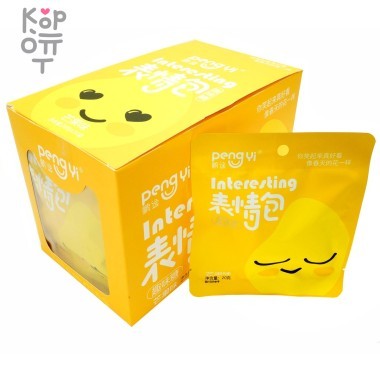 Кислая леденцовая карамель сэндвич PengYi Интересные смайлики со вкусом Манго — Корейские товары для всей семьи(КорОпт)